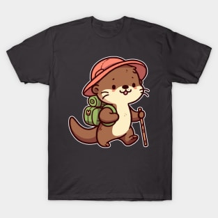 Funny otter Hiking T-Shirt